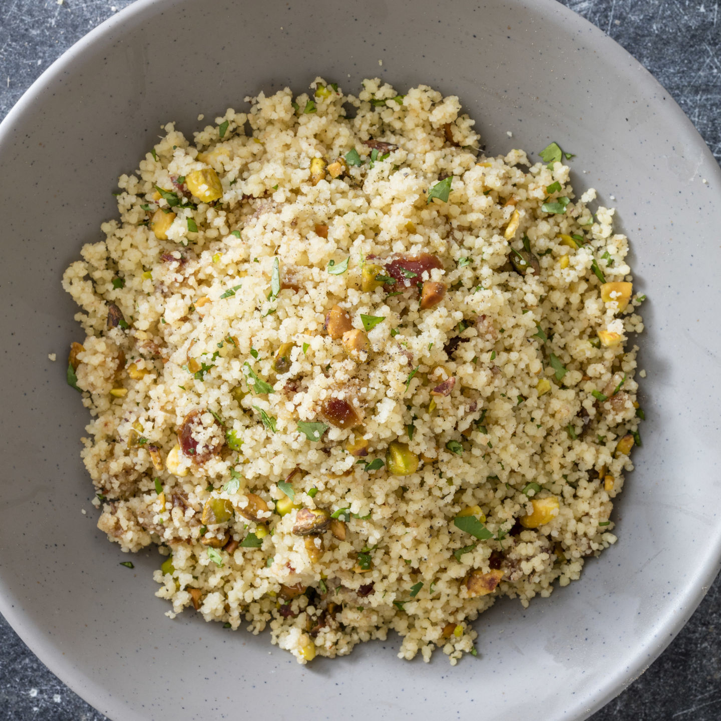 Food Column ATK Simple Couscous with Dates and Pistachios
